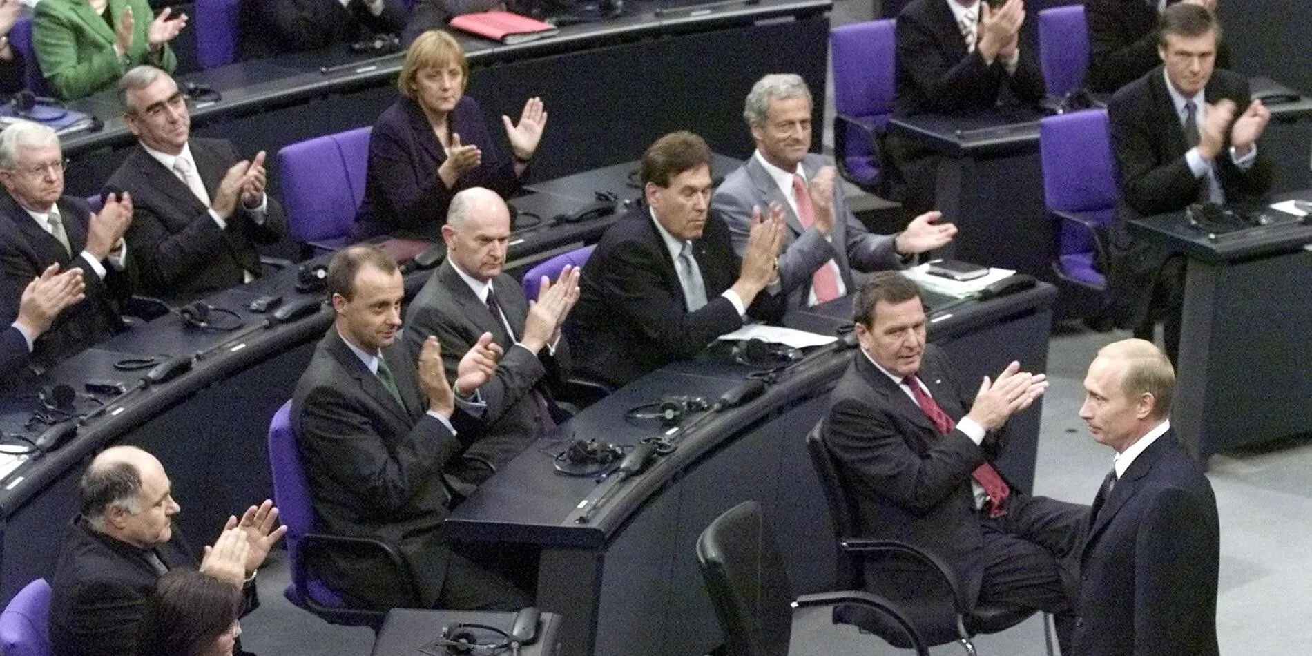 Wladimir Putin im Bundestag, 2001