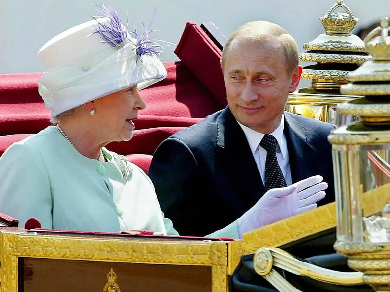 Der Präsident Russlands und Königin Elisabeth. Ein historischer Besuch.